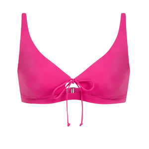 The Crete Bikini Top in Fuchsia