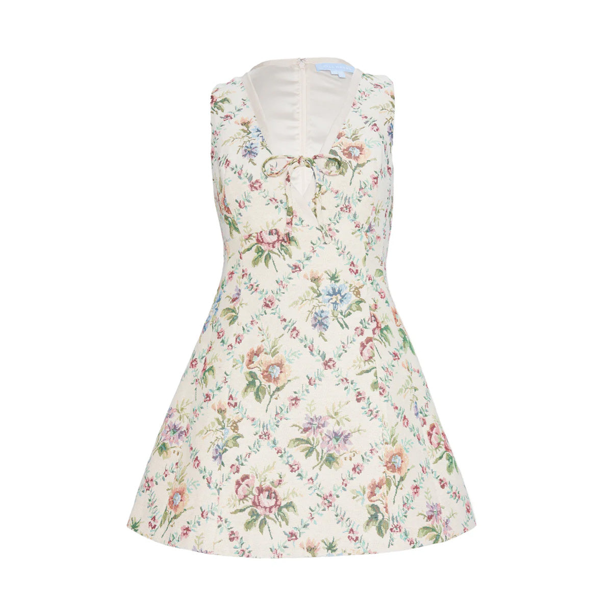 The Daria Dress in Tapestry Trellis Brocade