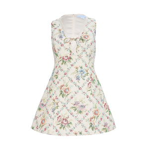 The Daria Dress in Tapestry Trellis Brocade