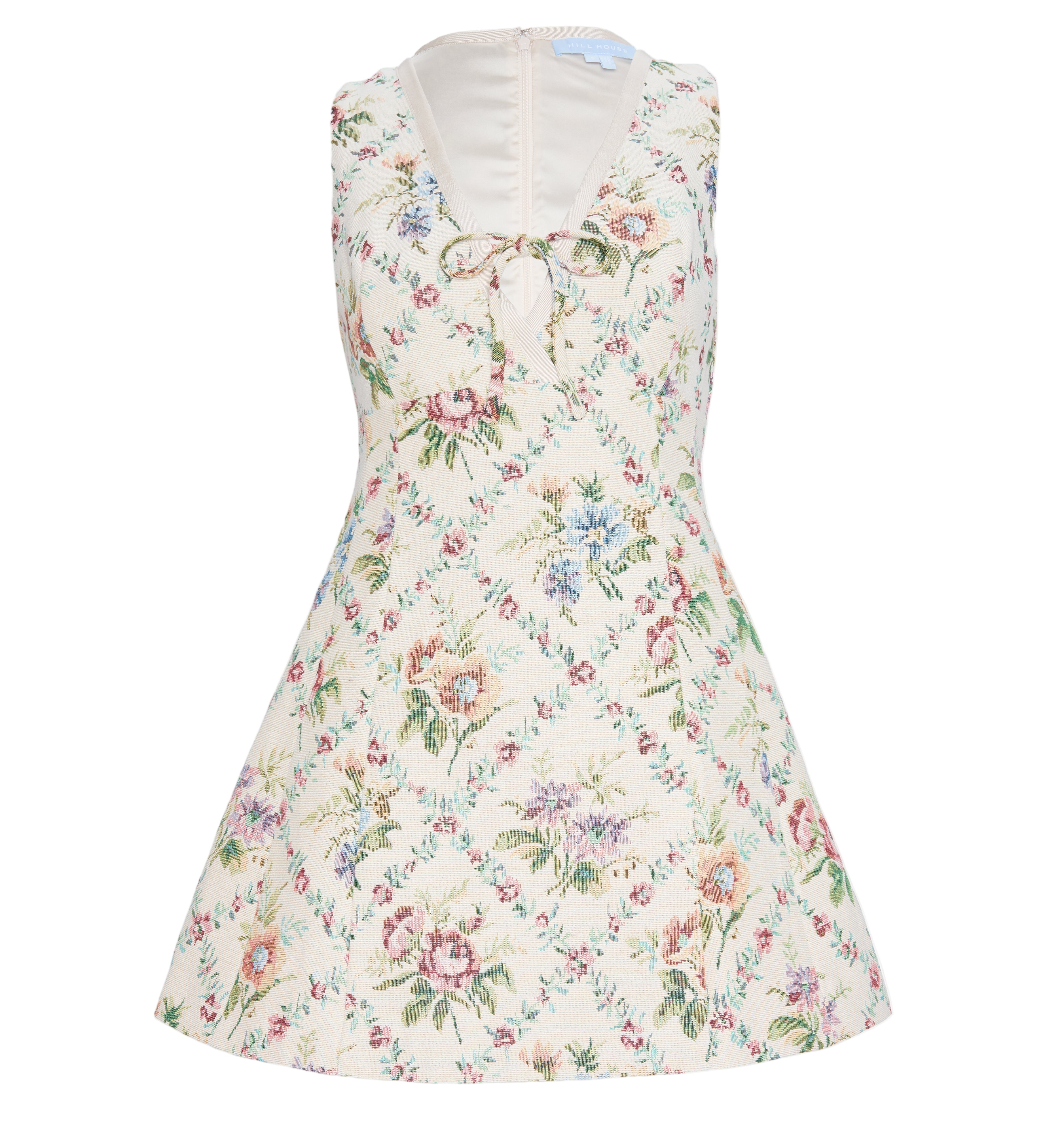 The Daria Dress in Tapestry Trellis Brocade