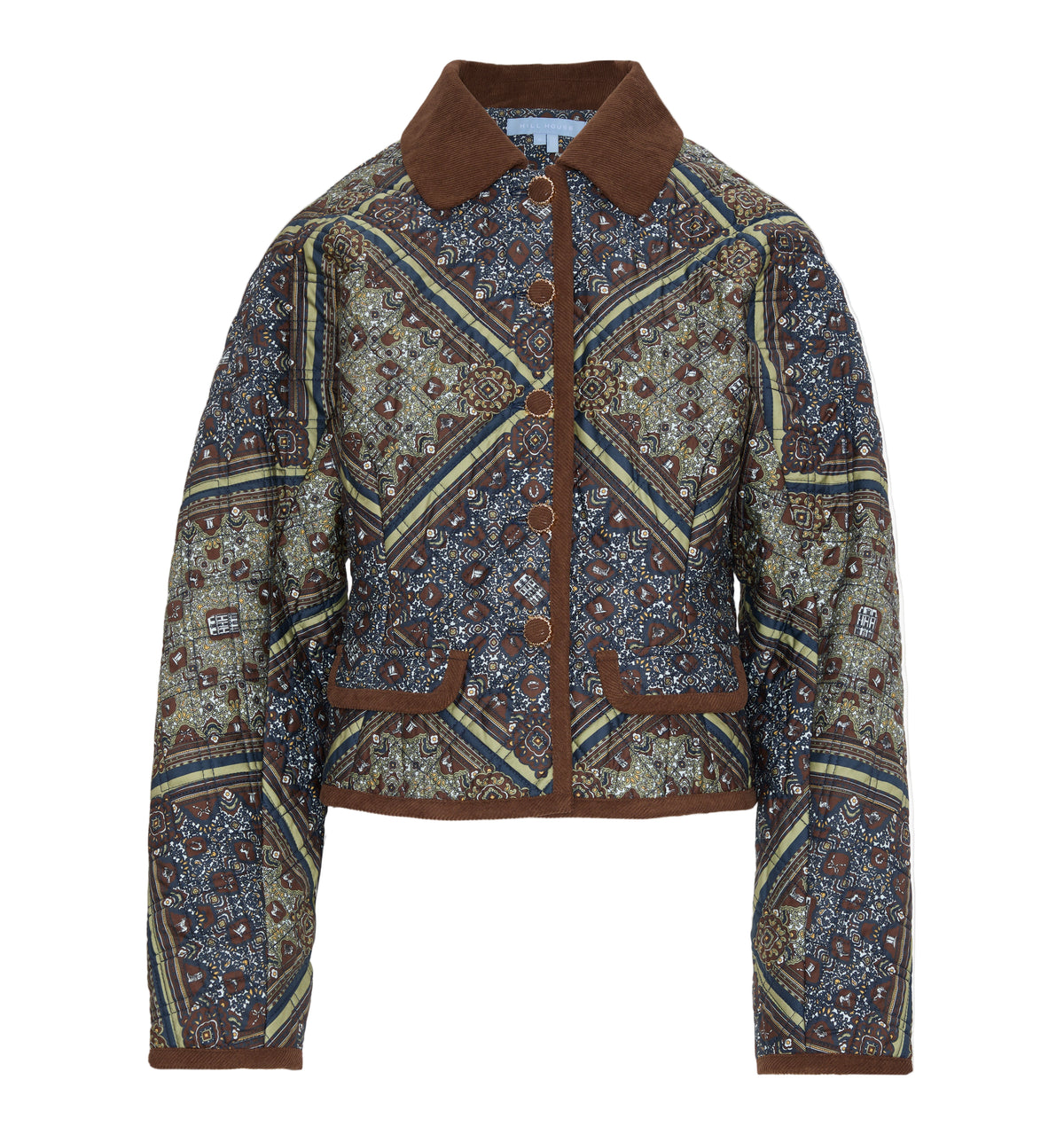 The Dax Jacket in Olive Equestrian Scarf