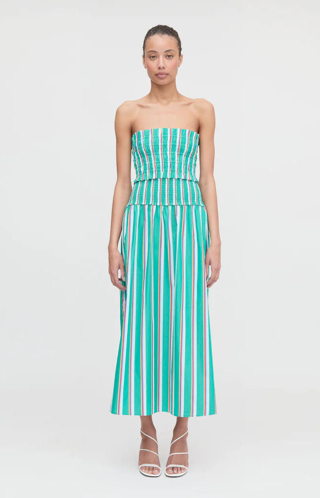 The Delphine Nap Skirt in Sunset Stripe