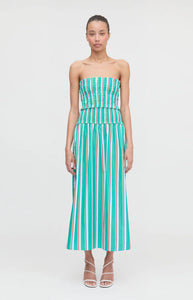 The Delphine Nap Skirt in Sunset Stripe
