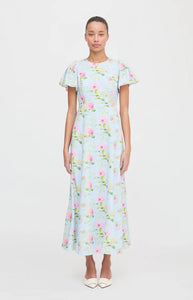 The Dominique Dress in Hydrangea Chintz