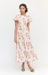 The Dominique Dress in Pink Bluebonnet