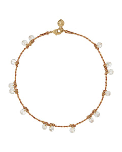 The Pearl Drip Drop Anklet Duo