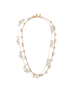 The Pearl Drip Drop Necklace Duo