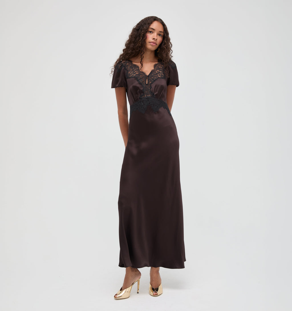 The Oakley Dress in Chocolate