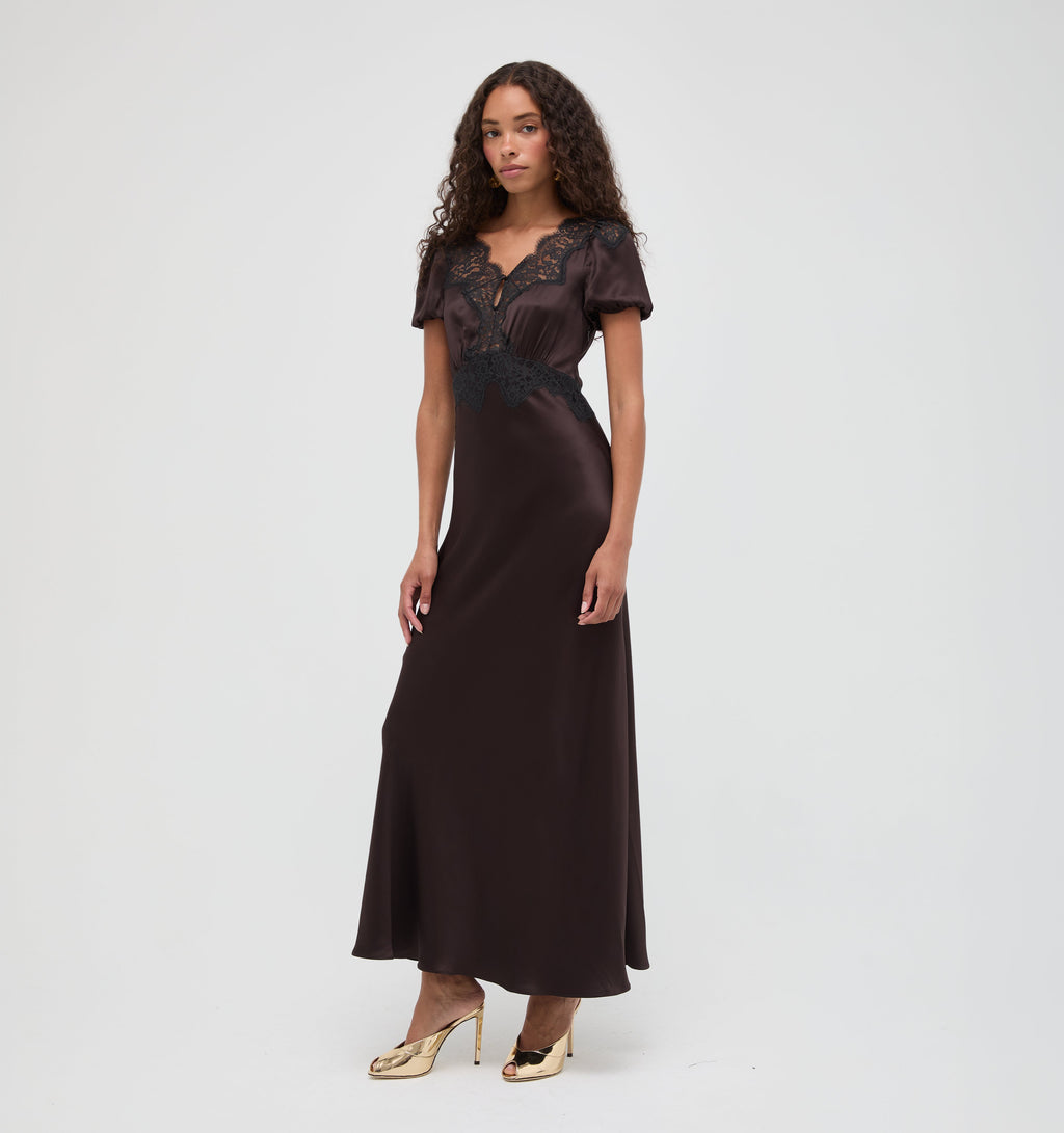 The Oakley Dress in Chocolate