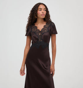 The Oakley Dress in Chocolate