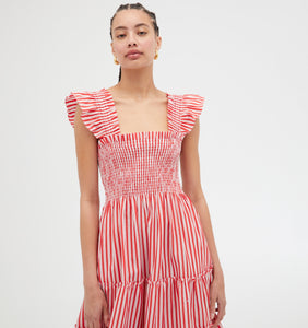 The Ellie Nap Dress in Red Stripe