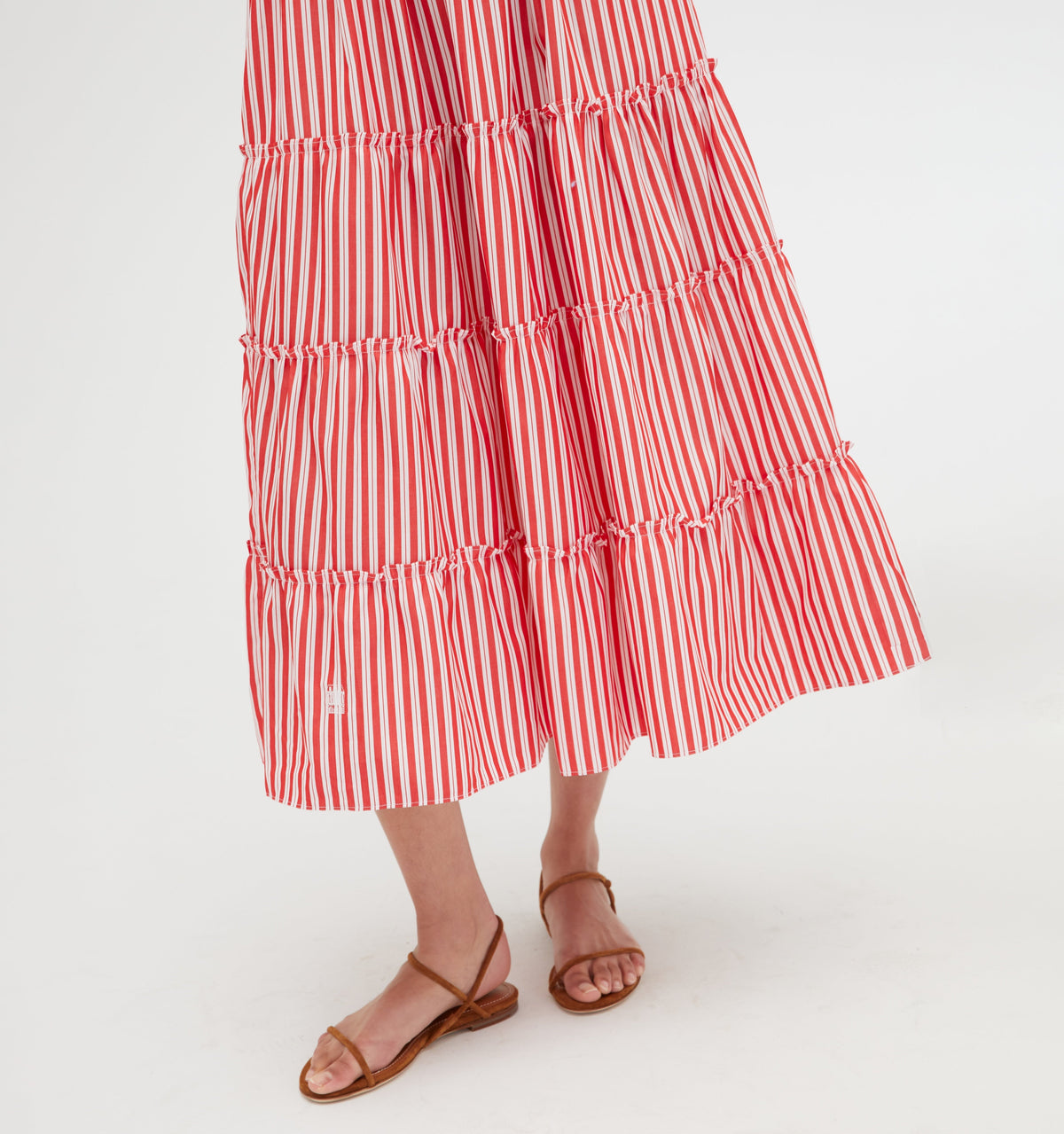 The Ellie Nap Dress in Red Stripe