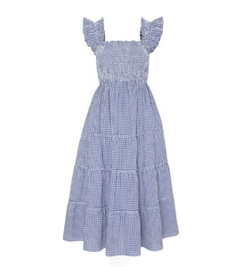 The Ellie Nap Dress in Navy Gingham
