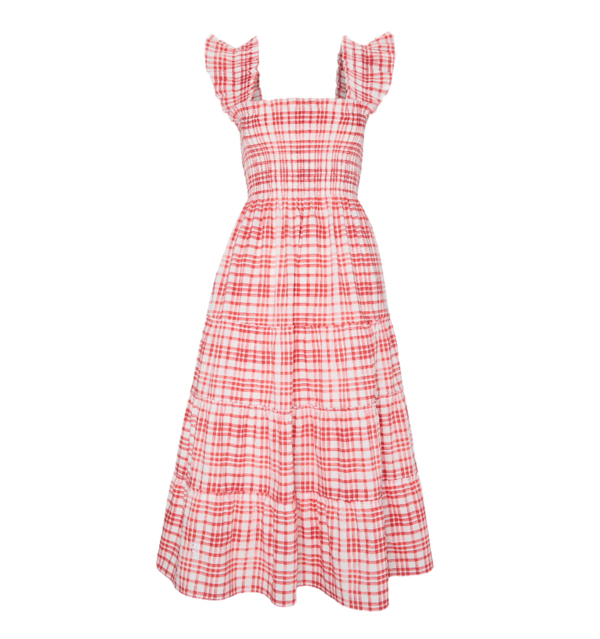 The Ellie Nap Dress in Cherry Watercolor Gingham