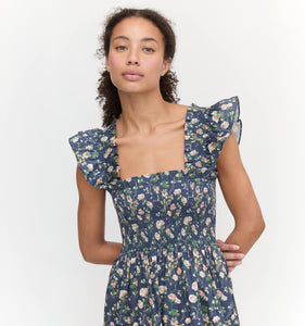 The Ellie Nap Dress in Navy Bluebonnet