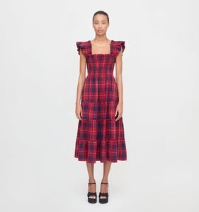 The Ellie Nap Dress in Cherry Tartan