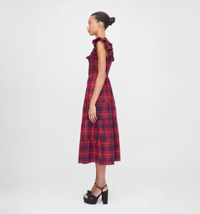 The Ellie Nap Dress in Cherry Tartan