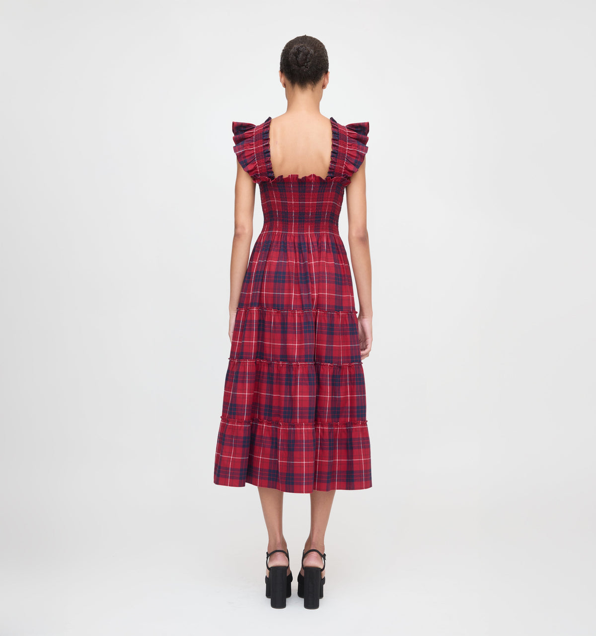 The Ellie Nap Dress in Cherry Tartan