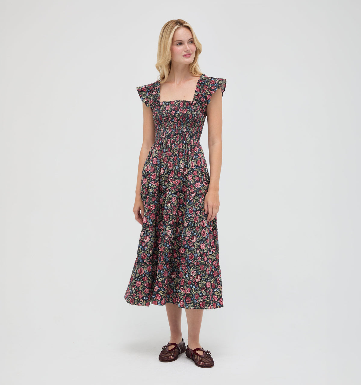 The Ellie Nap Dress in Jacobean Sprig
