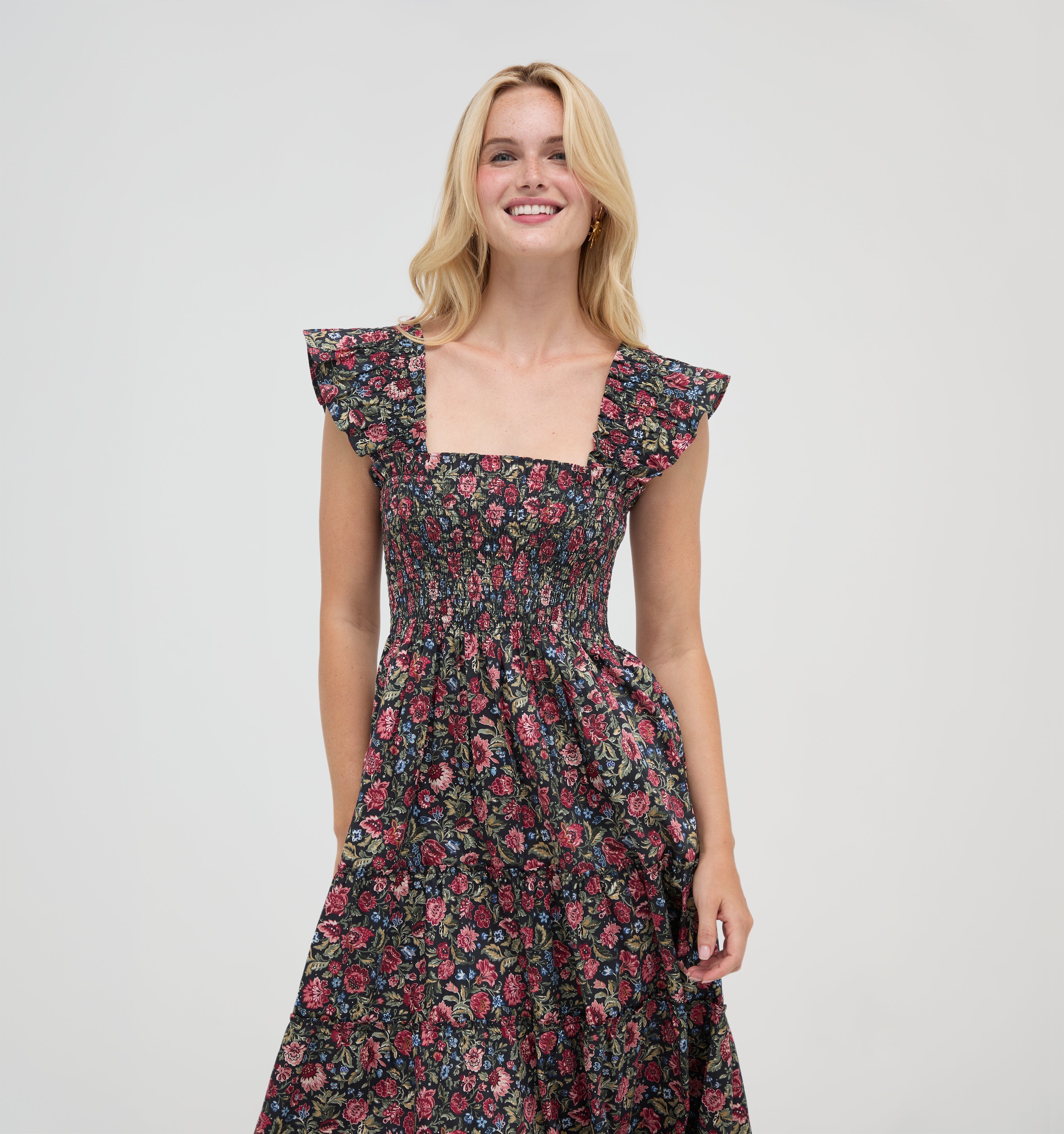 The Ellie Nap Dress in Jacobean Sprig