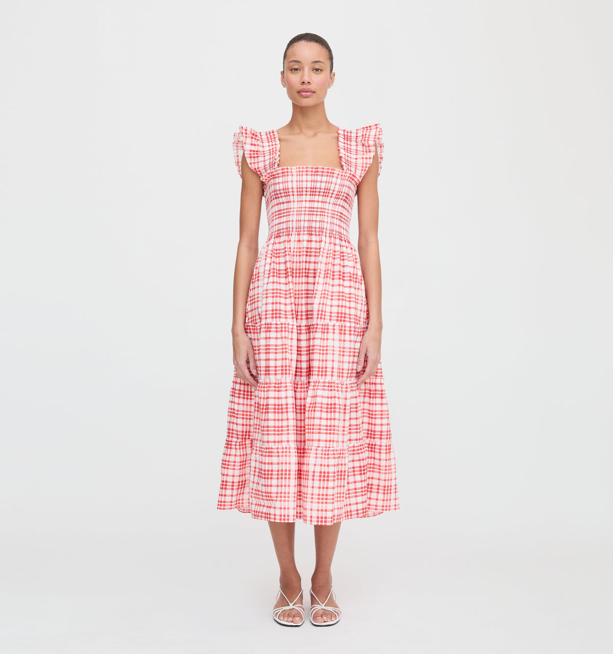 The Ellie Nap Dress in Cherry Watercolor Gingham