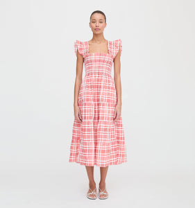 The Ellie Nap Dress in Cherry Watercolor Gingham