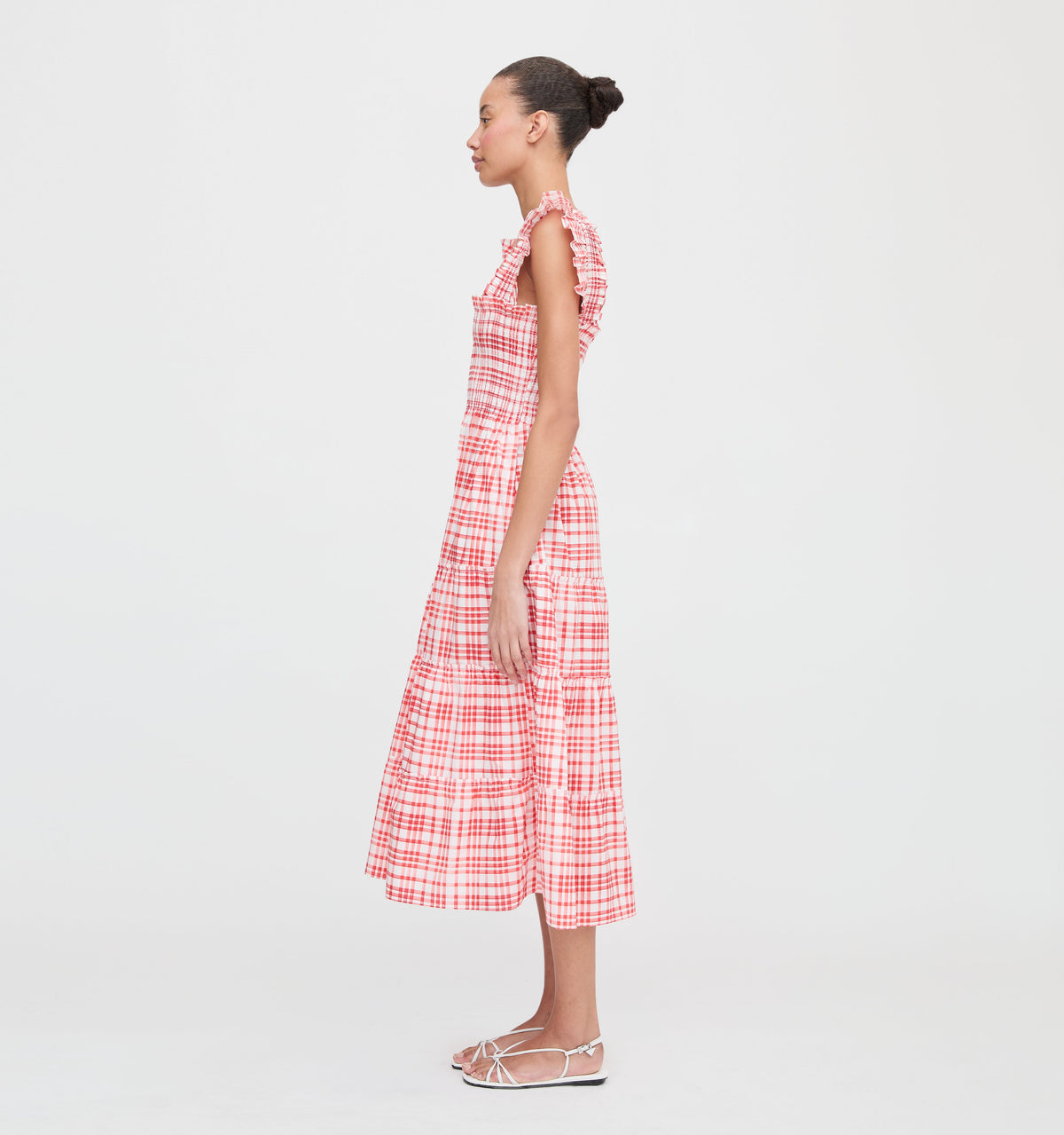The Ellie Nap Dress in Cherry Watercolor Gingham