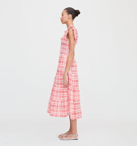 The Ellie Nap Dress in Cherry Watercolor Gingham