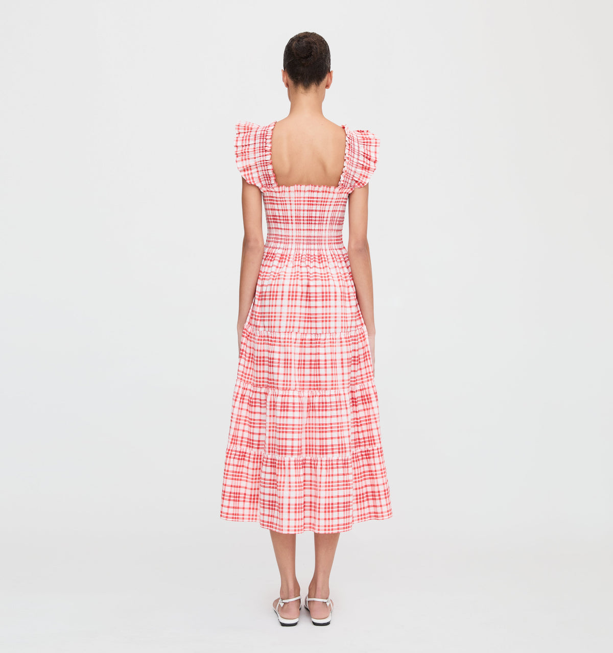 The Ellie Nap Dress in Cherry Watercolor Gingham