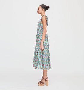 The Ellie Nap Dress in Geranium Stripe