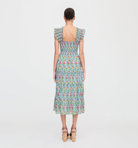 The Ellie Nap Dress in Geranium Stripe