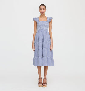 The Ellie Nap Dress in Navy Gingham