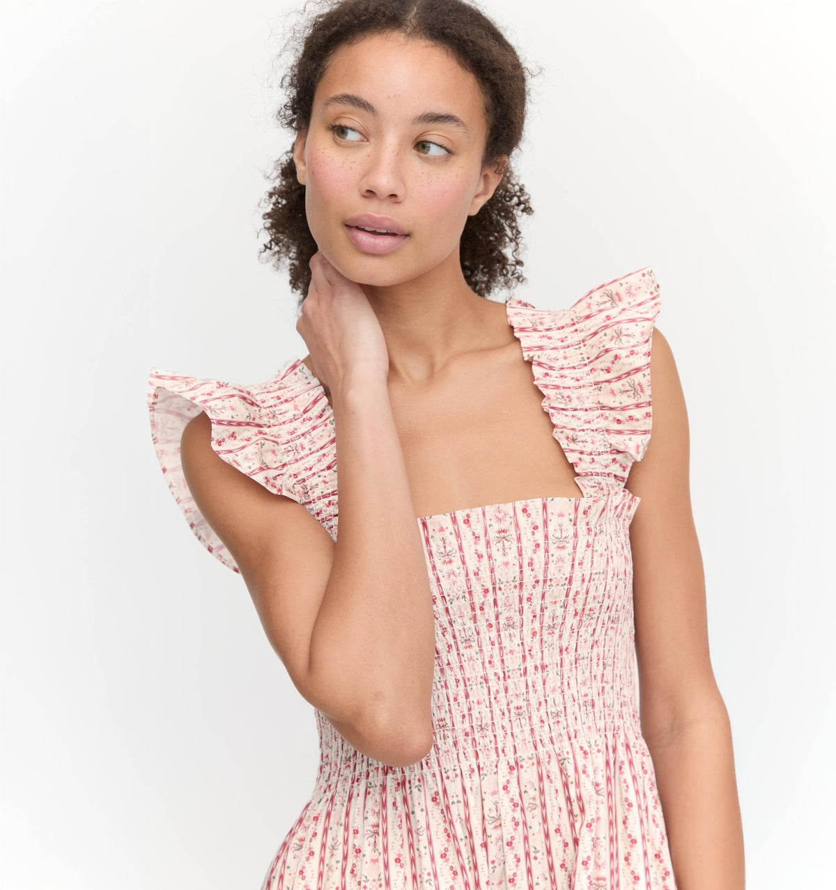 The Ellie Nap Dress in Pink Emma Stripe