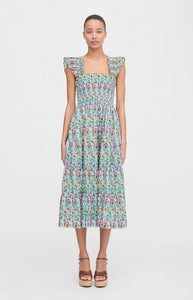 The Ellie Nap Dress in Geranium Stripe