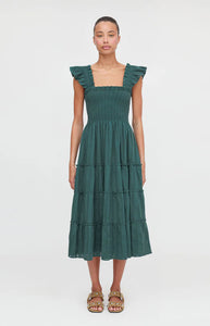The Ellie Nap Dress in Midnight Green