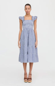 The Ellie Nap Dress in Navy Gingham