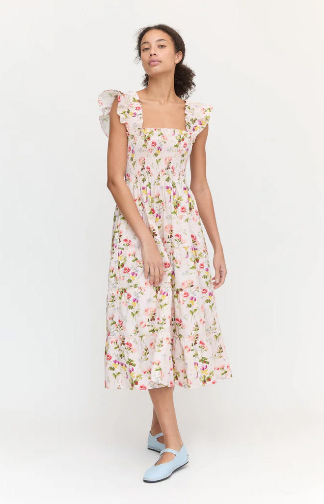 The Ellie Nap Dress in Pink Bluebonnet