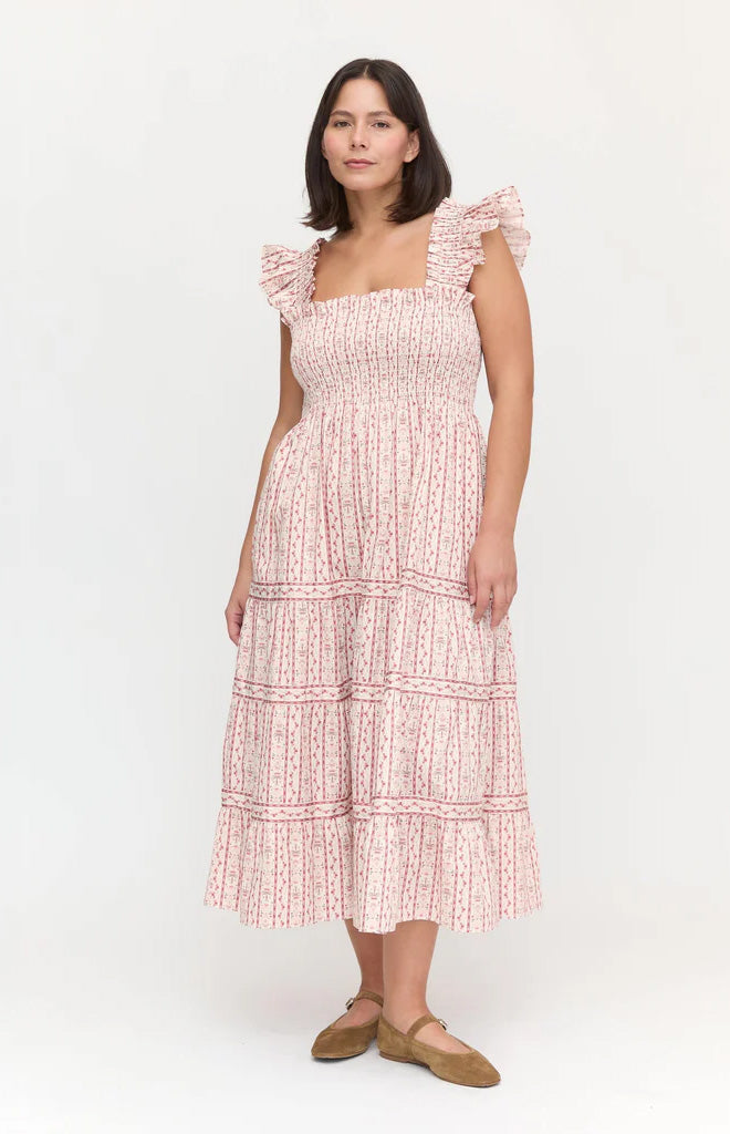 The Ellie Nap Dress in Pink Emma Stripe