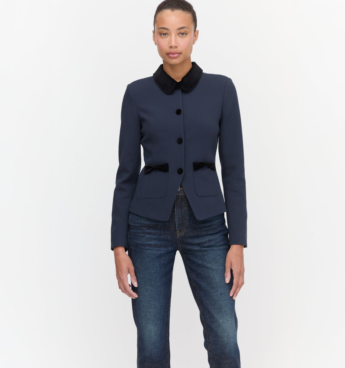 The Evalina Jacket in Navy