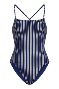 The Fiji One Piece Textured Stripe in Nautical