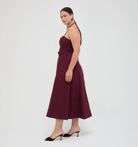 The Fiona Dress in Mulberry