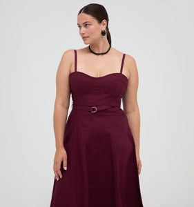 The Fiona Dress in Mulberry