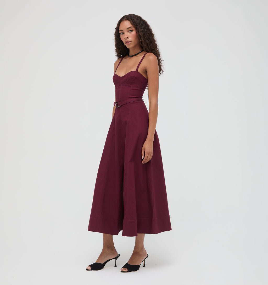 The Fiona Dress in Mulberry