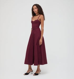The Fiona Dress in Mulberry