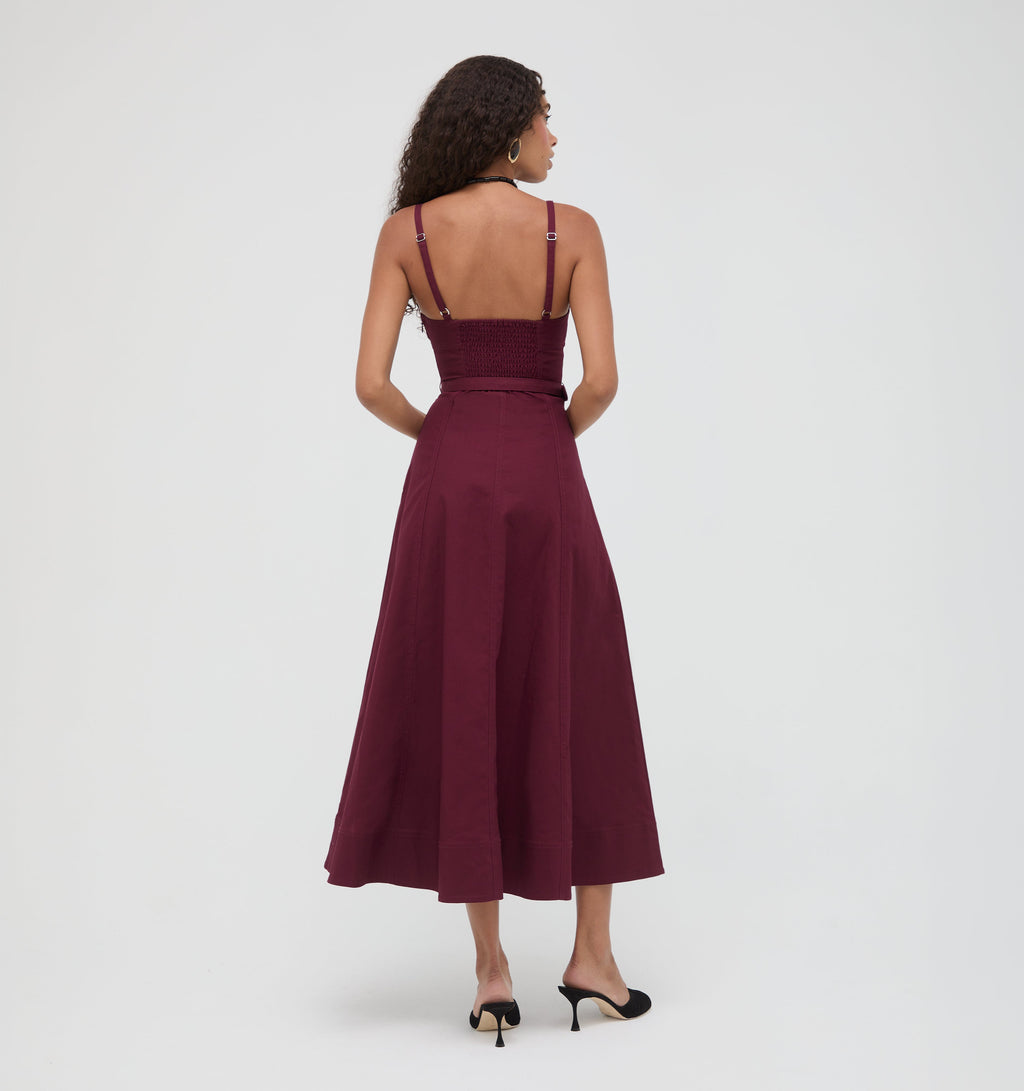 The Fiona Dress in Mulberry