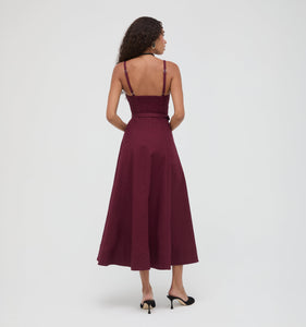 The Fiona Dress in Mulberry