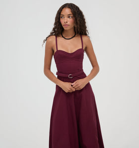 The Fiona Dress in Mulberry