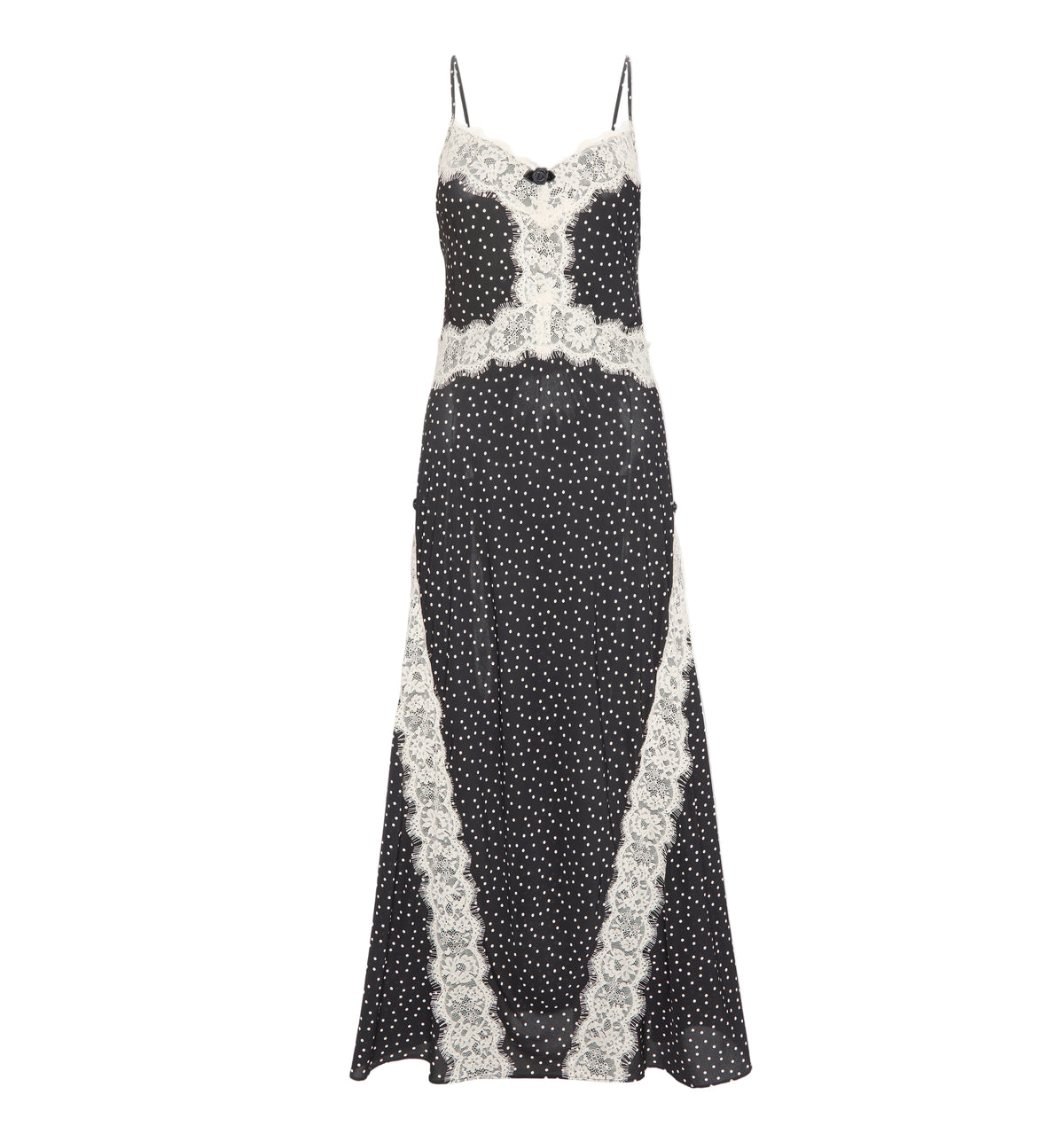 The Francesca Dress in Black Polka Dot