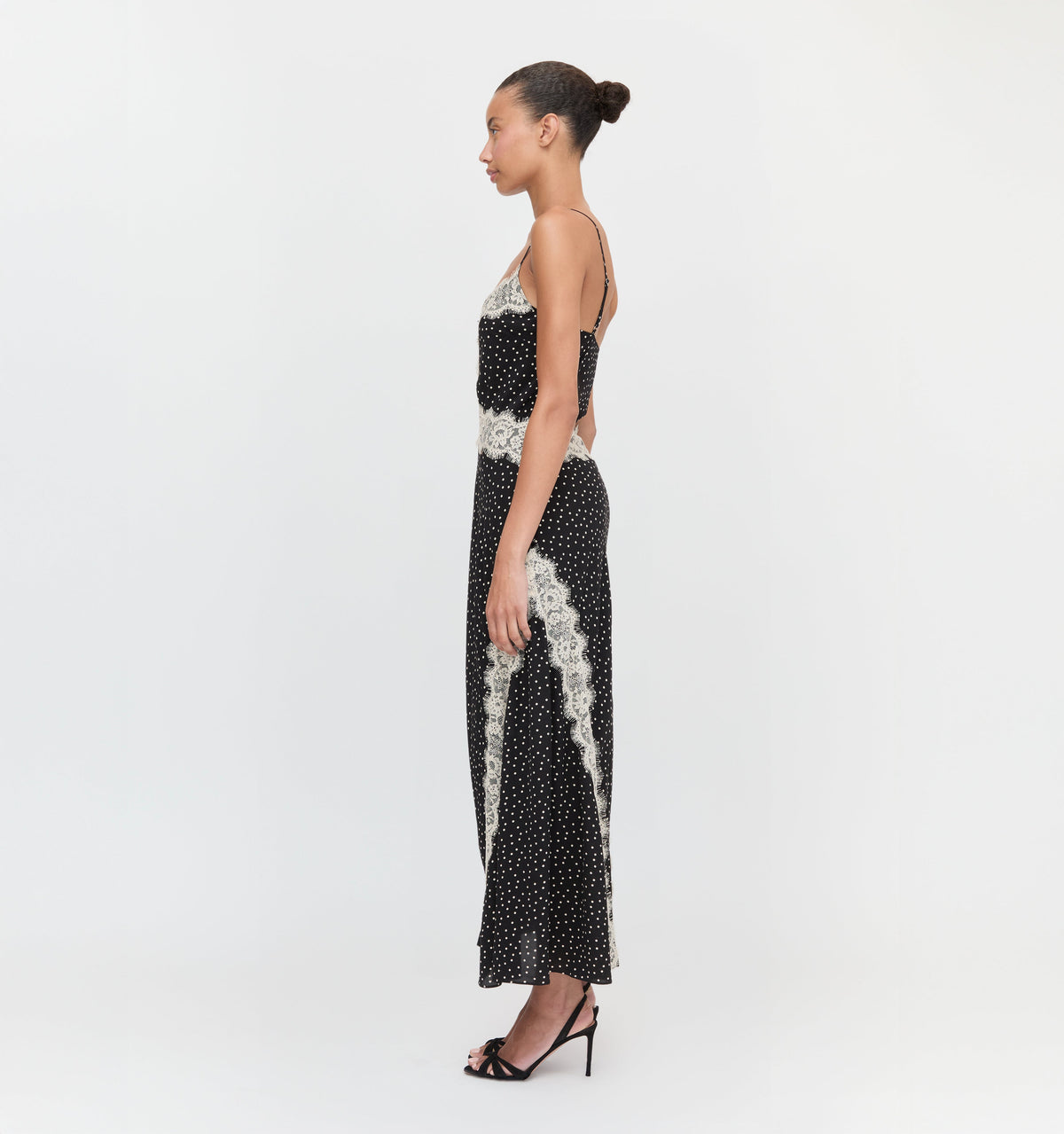 The Francesca Dress in Black Polka Dot