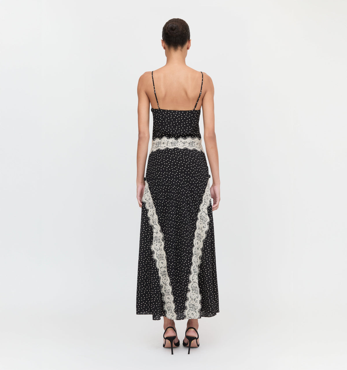 The Francesca Dress in Black Polka Dot